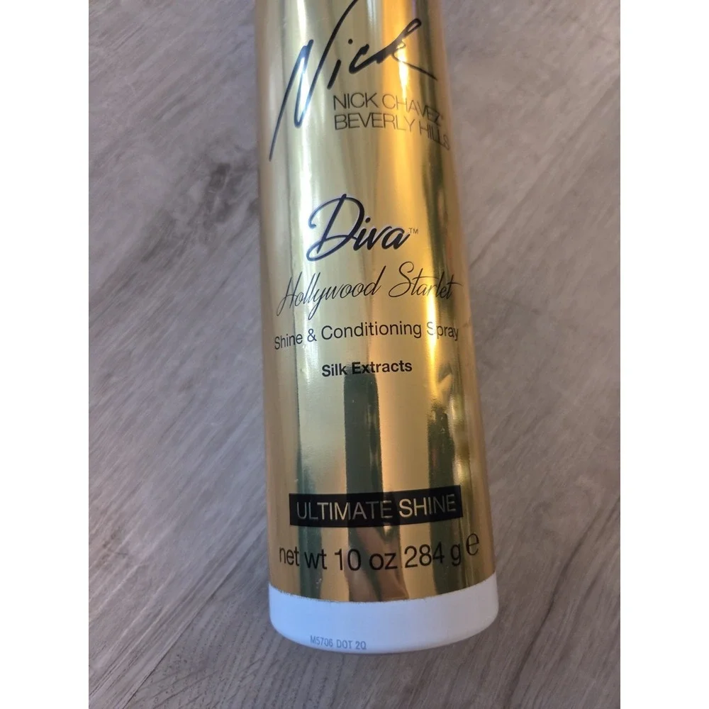 Nick Chavez Hair Spray Ultimate Shine Conditioning Silk Extracts Diva